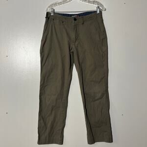 Quicksilver Brown Straight Relaxed Stretch Fit Casual Pants Men’s Size 28